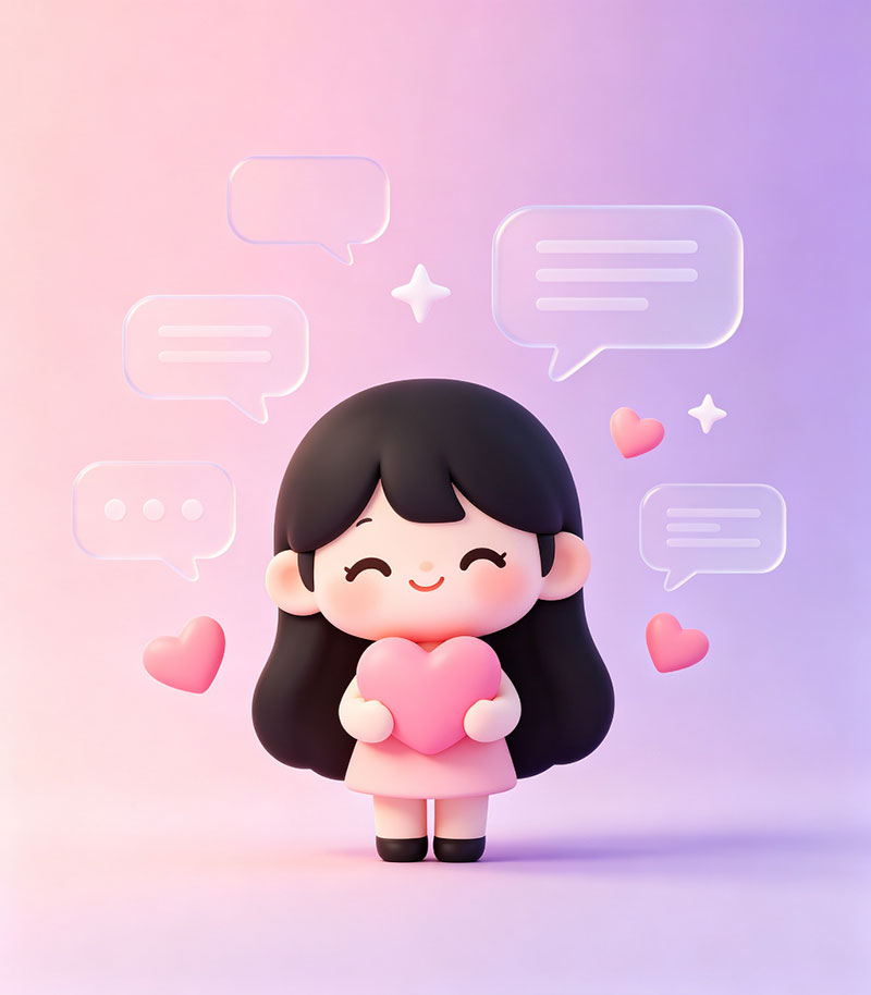 talkmaker AI陪伴伙伴的温柔形象